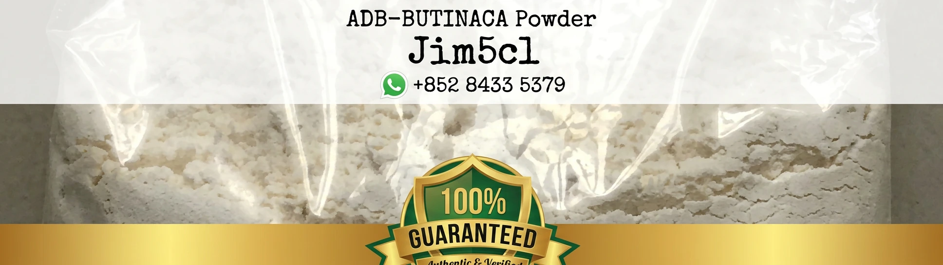 ** ADB-BUTINACA LOGO Trusted Research Chemical Supplier - Verified Since 2018 - Certified Supplier - Buy ADB-BUTINACA Powder
